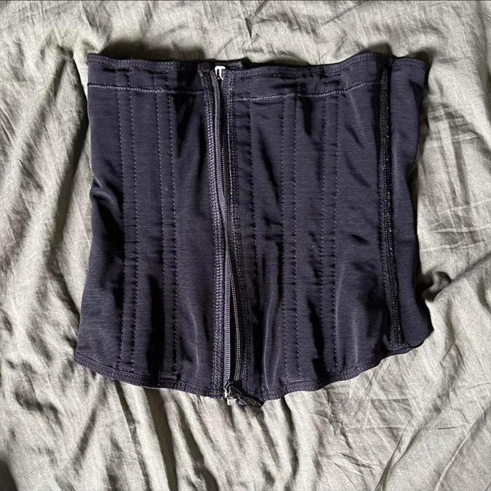 Black Zipper Corset
